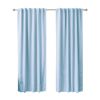 52 x 96 inch Solid Light Blue Thermal Blackout Curtain Panels - Set of 2