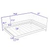 Full size Modern Daybed in Grey Wood Finish
