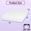 Full size 10-inch Charcoal Infused Memory Foam Mattress with Removable Cover