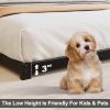 Full size 3-inch Low Profile Heavy Duty Metal Bed Frame in Matte Black