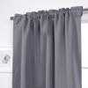 52 x 102 inch Solid GreyThermal Blackout Curtain Panels - Set of 2