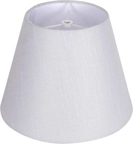 White Lamp Shade, ALUCSET Barrel TC Cloth Small Lampshade for Table Lamp and Floor Light