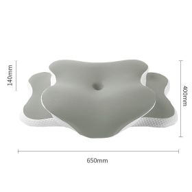 Butterfly Shaped Cervical Support Memory Foam Pillow (Option: Bean Green-650X440X146mm)
