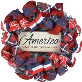 1PC Wooden tags for Independence Day, patriotic American homes, rural areas, wooden walls, door decorations, wooden crafts (Color: 52, size: 20*20*0.5cm)