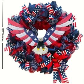 1 pc 250th anniversary of American independence, bald eagle commemorative wooden plaque, home porch decoration, wooden hanging board (Color: 22, size: 30*30*0.5cm)
