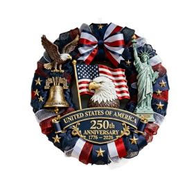 1 pc 250th anniversary of American independence, bald eagle commemorative wooden plaque, home porch decoration, wooden hanging board (Color: 19, size: 30*30*0.5cm)