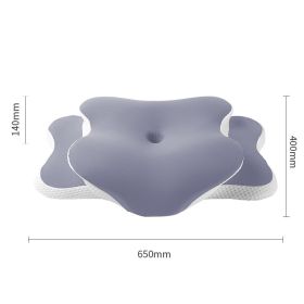 Butterfly Shaped Cervical Support Memory Foam Pillow (Option: Lavender Purple-650X440X146mm)
