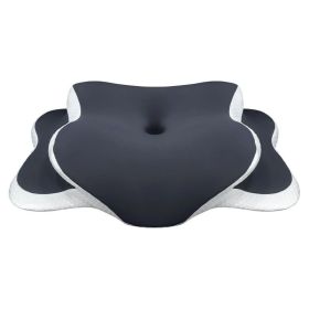 Butterfly Shaped Cervical Support Memory Foam Pillow (Option: Dark grey pillowcase-650X440X146mm)